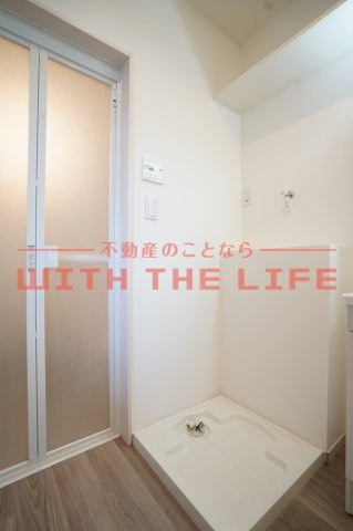 alba LeafⅡ【キャッシュバック対象物件】の洗面所|コンパクトで使いやすい洗面所