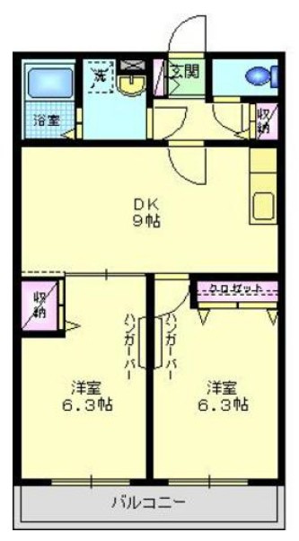 プラッツの間取り|最上階　角部屋