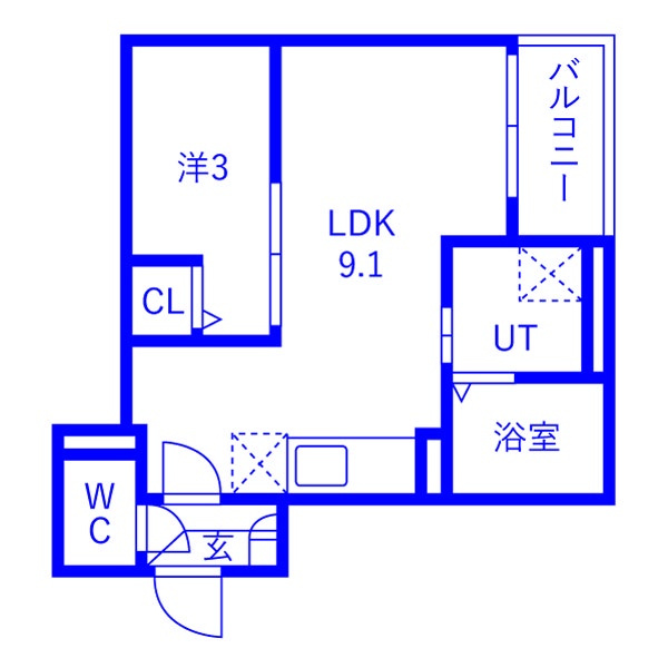 Jack okegawaizumiⅠの間取り