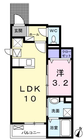 杉並区下井草１丁目のアパートの間取り