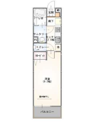 ＬＸコート西武立川の間取り