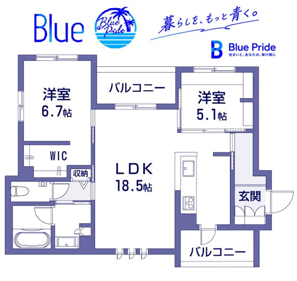 【間取り】 | FDI　Casa片瀬江ノ島Ⅰ