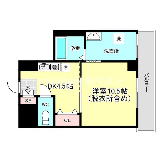 P-COURT海老江の間取り