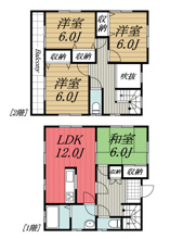 【間取り】 | 八街市大関貸戸建住宅