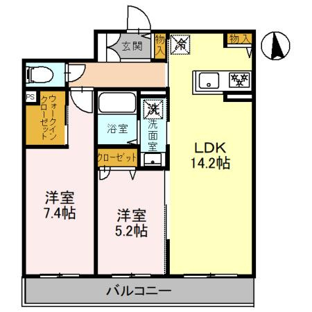 シャーメゾン茜の間取り