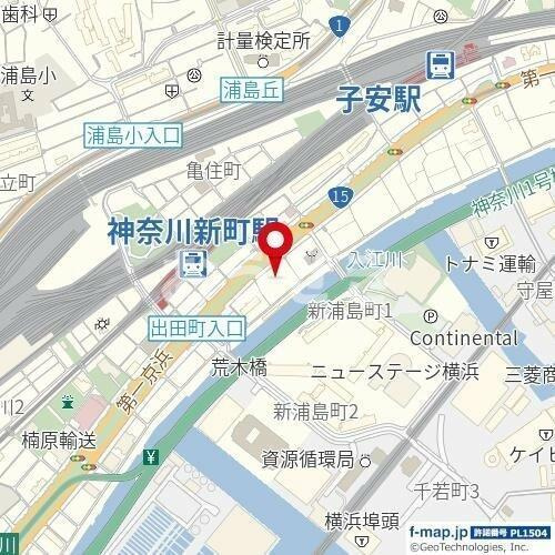 クリオ神奈川新町弐番館の地図