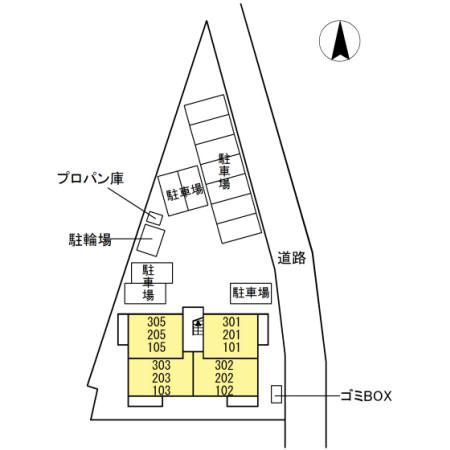 アゼリアGの区画図