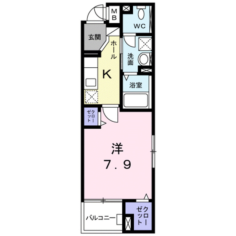 メゾン　ユウソウの間取り