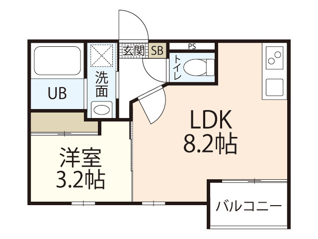 ＢＡＹＳＩＡ宇品の間取り