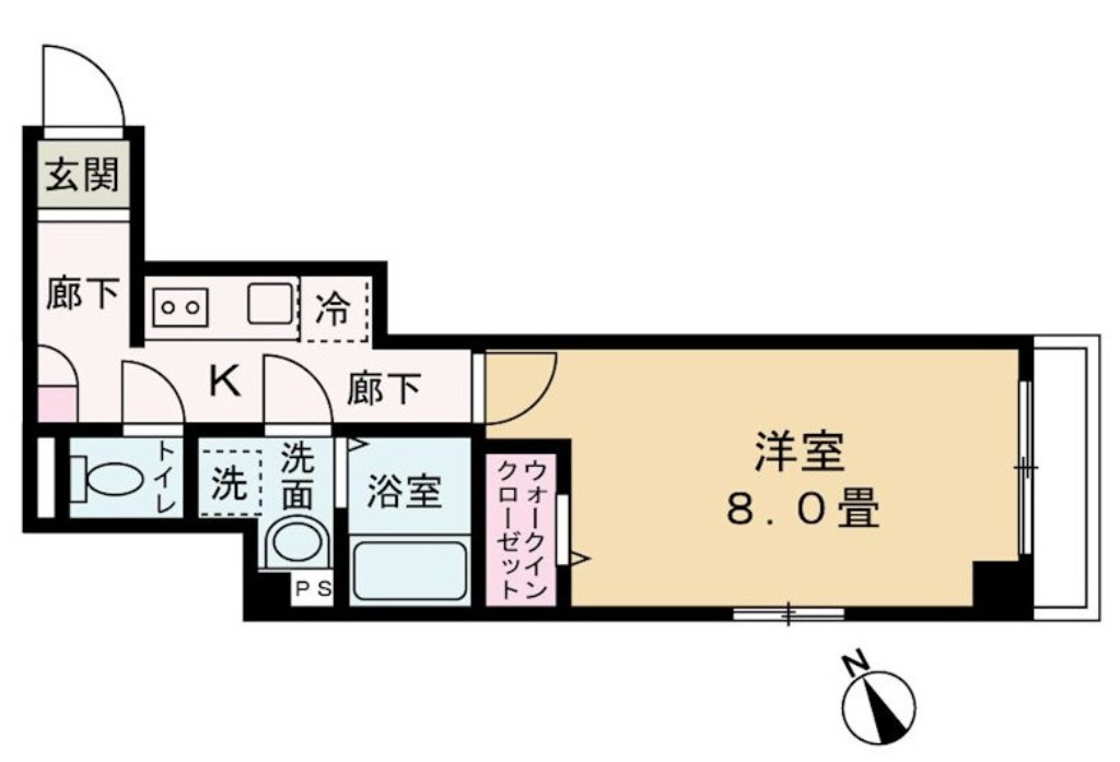 シャテーヌⅡの間取り