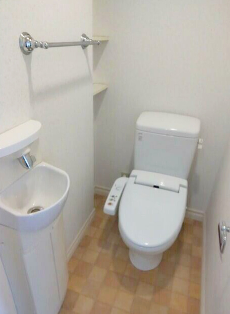 合志市幾久富の賃貸マンションのトイレ|シンプルで使いやすいトイレです