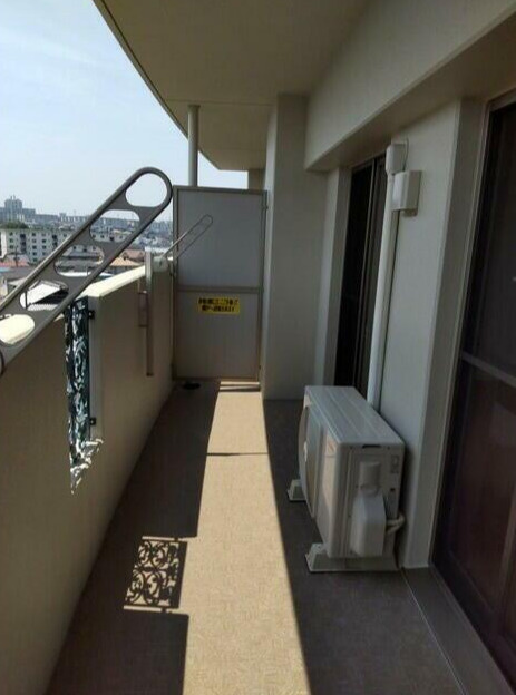 合志市幾久富の賃貸マンションのバルコニー|広々としたバルコニーです