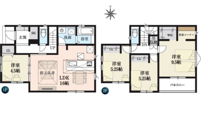 西区己斐上2丁目の間取り|(1号棟)４LDK　土地面積166.93㎡　建物面積103.50㎡