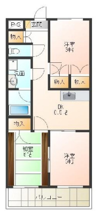 リビエール国立の間取り