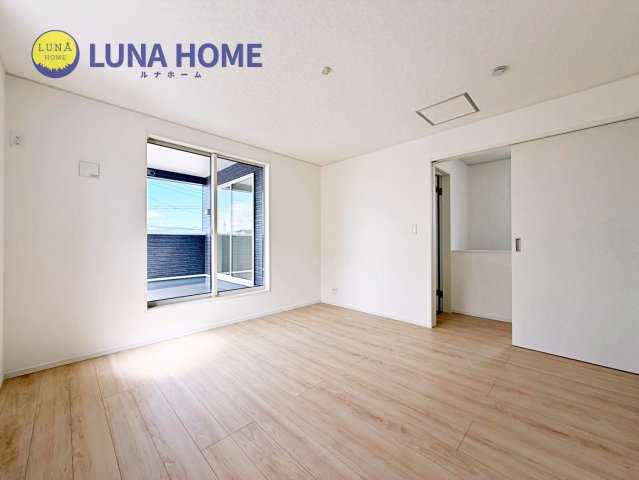 小美玉市羽刈第3　新築戸建　1号棟の洋室|☆現地をご見学希望の方は【029-828-4413】までお電話ください♪