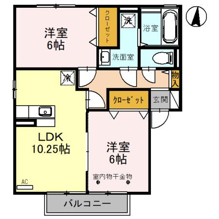 クレインBの間取り