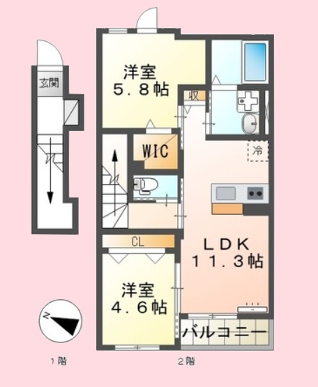 Ｓｏｌｅｉｌ（ソレイユ）の間取り