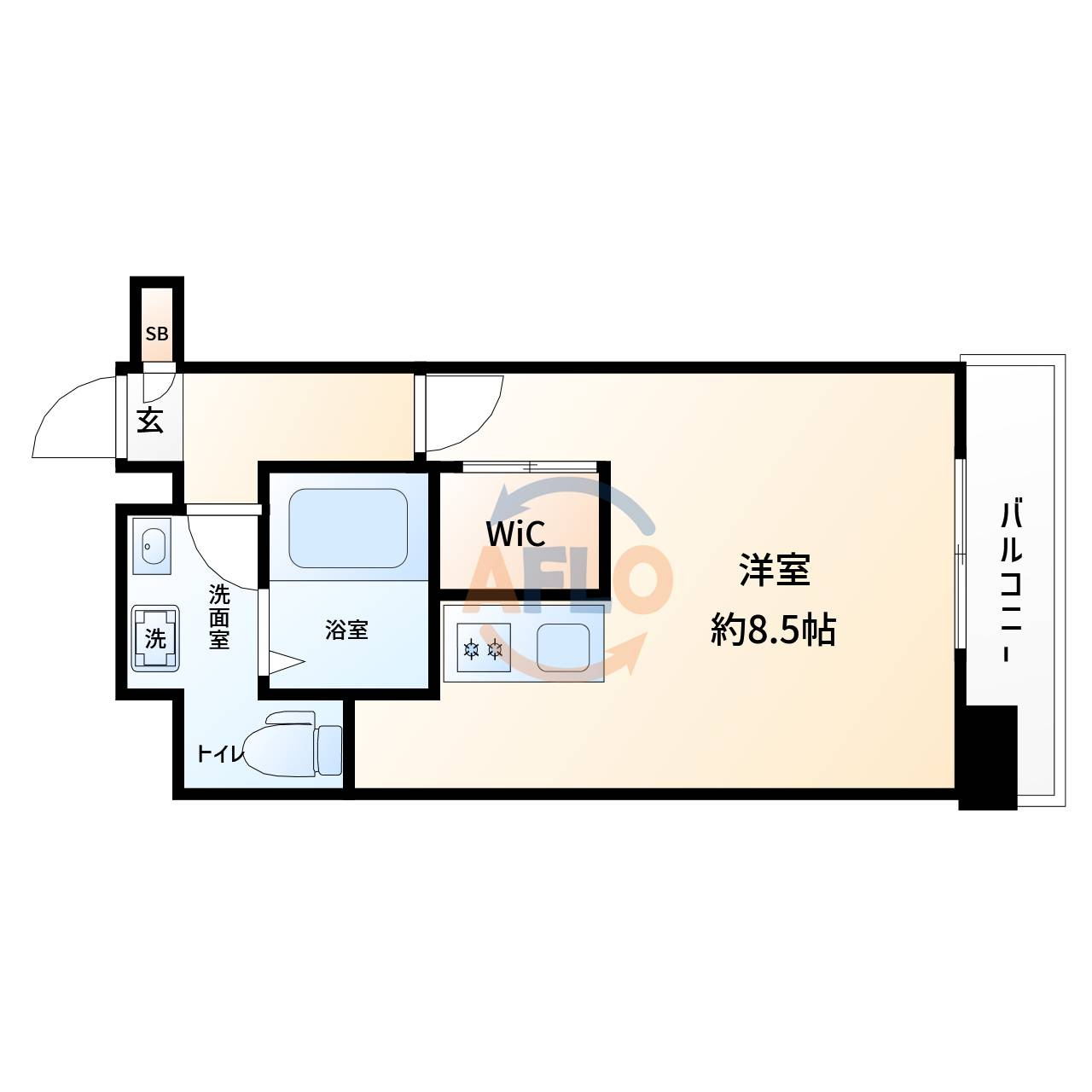 PARKHILLS弁天町Reveの間取り|PARKHILLS弁天町Reve　間取り