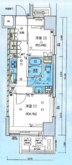 【間取り】 | ＧＥＮＯＶＩＡ浅草橋ｇｒｅｅｎ　ｖｅｉｌ | 間取りです。