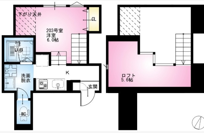 仲介手数料（賃料の1.10ヵ月）の50％OFF対象物件！の間取り