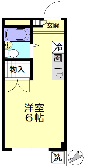 大きな物入が魅力の間取りです♪