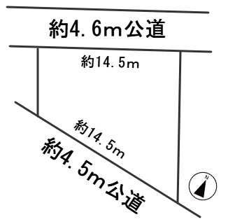 ６２５３４　羽島郡岐南町上印食土地の区画図