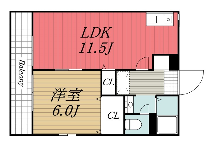 【間取り】 | ベルウッド　六番館