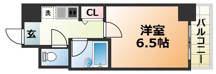 エスリード三宮第3の間取り