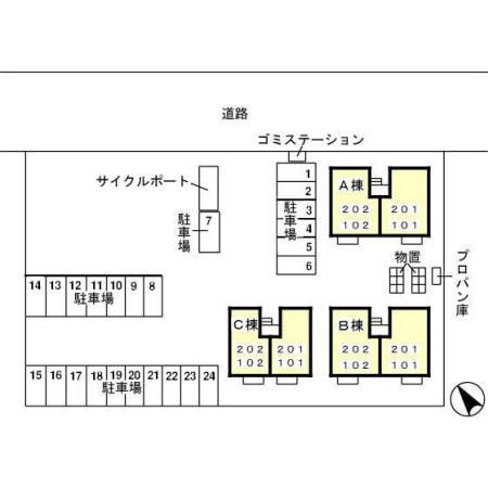 エンゼルロード　Ａの区画図