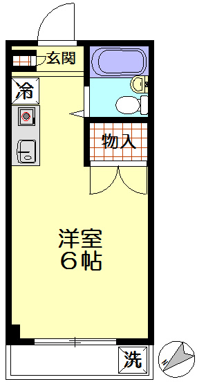 大きな物入が魅力の間取りです♪