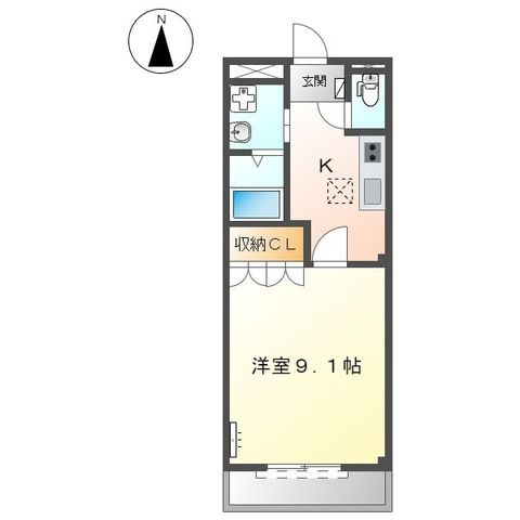 ハッピーハイツ　　刈谷市近郊の賃貸ならクラスホーム刈谷店の間取り