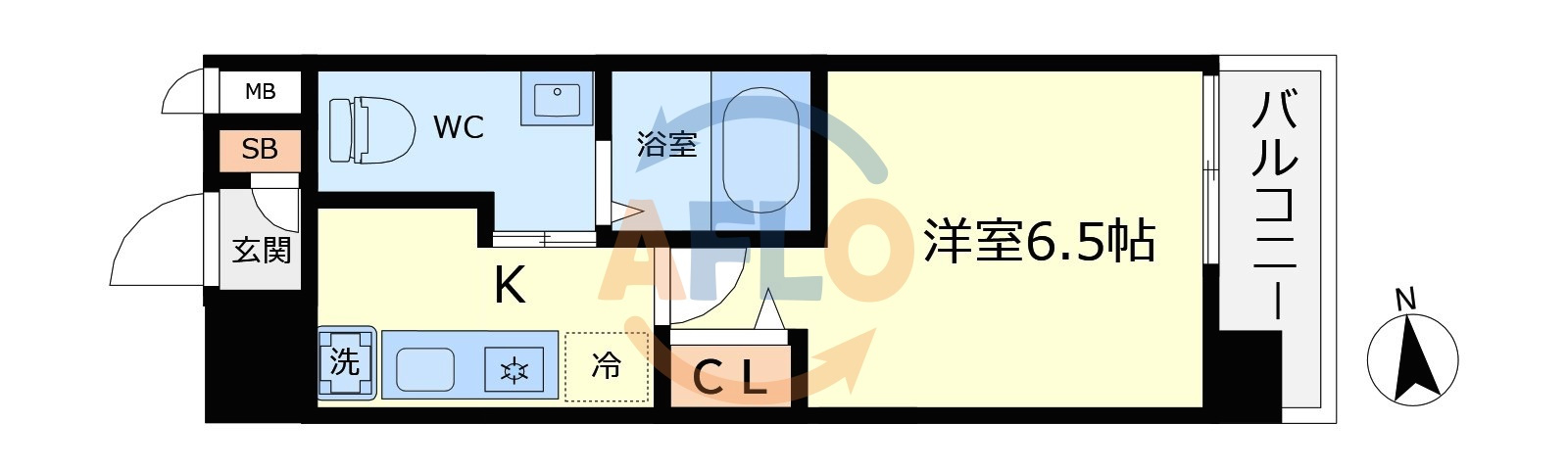 アスリート本町リバーウエストの間取り|アスリート本町リバーウエスト　間取り