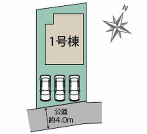 【仲介手数料０円】相模原市中央区水郷田名1丁目　新築一戸建ての区画図|相模原市中央区水郷田名1丁目　新築一戸建て