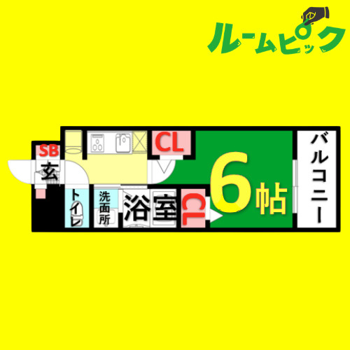 エステムコート名古屋セントリア　名古屋市賃貸　仲介手数料無料の間取り