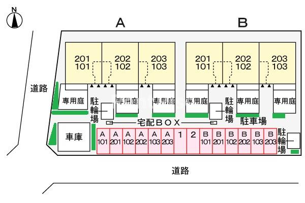 サンフラワー Ｂの区画図