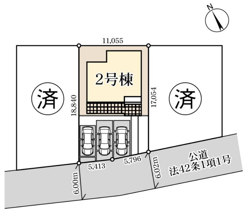 Livele Garden.S　熊谷曙町第1の区画図|図面と現況が異なる場合、現況を優先とします。【1号棟】