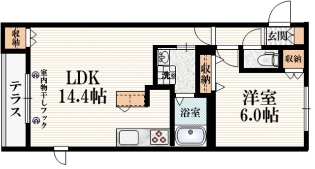 メゾン・クラージュ立川の間取り