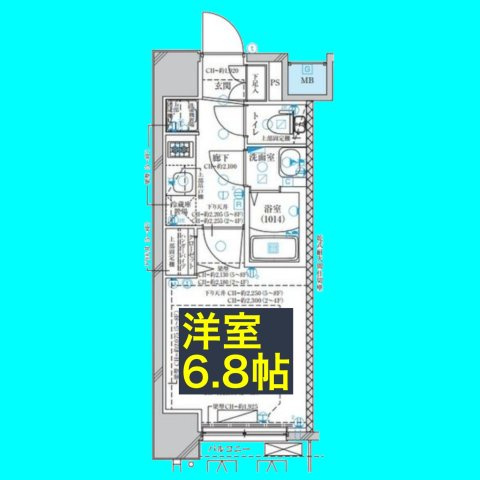 ディアレイシャス名古屋太閤通Ⅱの間取り