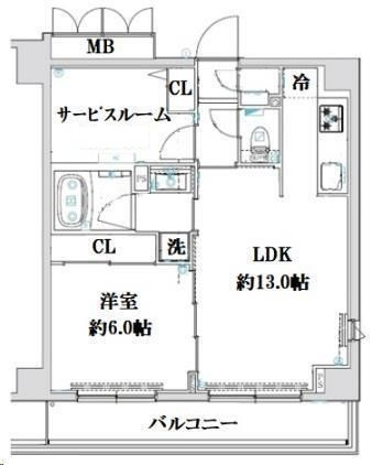 ＡＲＴＥＳＳＩＭＯ　ＧＬＥＩＳの間取り|間取りです。