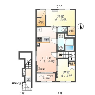 【間取り】 | 流山市東深井新築アパート