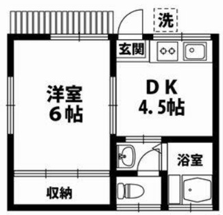 【間取り】 | 尾焼津荘 | 間取りです。