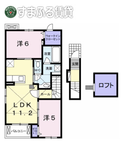 【間取り】 | エスポワール　真伝　Ⅱ　岡崎市真伝町