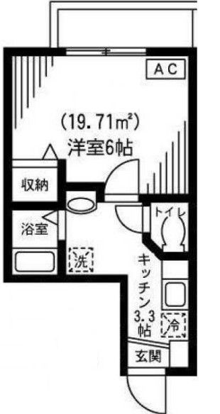 木津ハイツの間取り|間取りです。