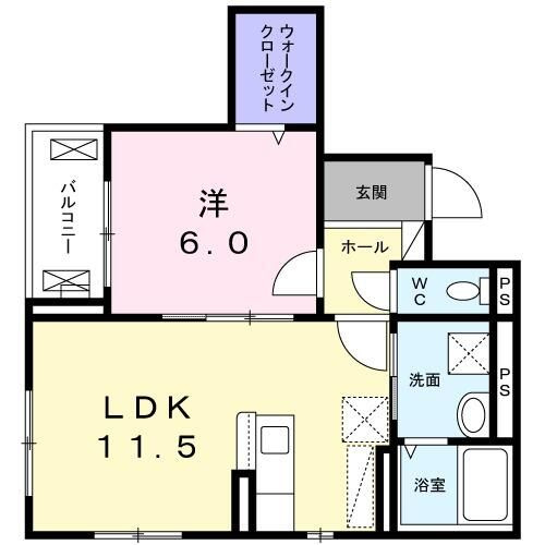 サンリシェル　八幡山の間取り