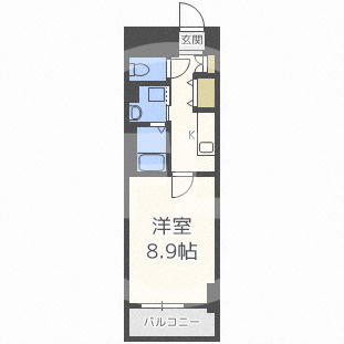 ミモサ中津の間取り|ミモサ中津　開放感のある間取り