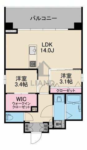 MODERN ASPIRATION箱崎AXIA　筥松小学校区の間取り|MODERN ASPIRATION箱崎AXIA