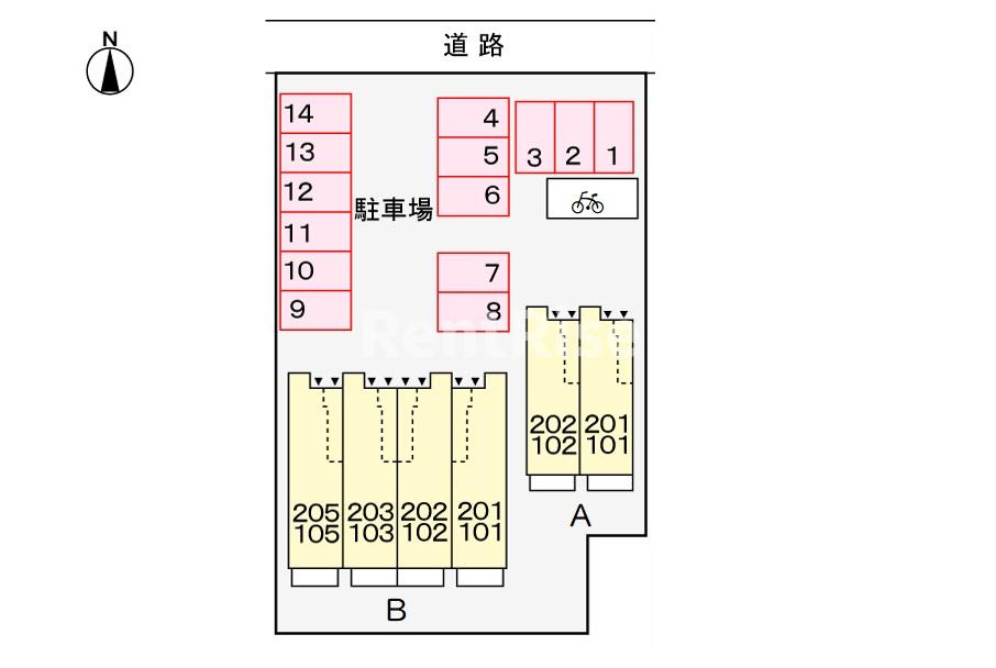 セレーノ；デーアＢの区画図