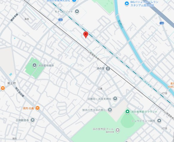 加古川市尾上町口里　中古戸建の地図