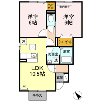 【間取り】 | コンフォート東川口　A