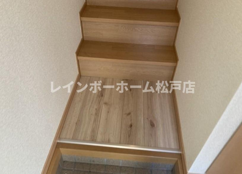松戸市松戸のアパートの玄関